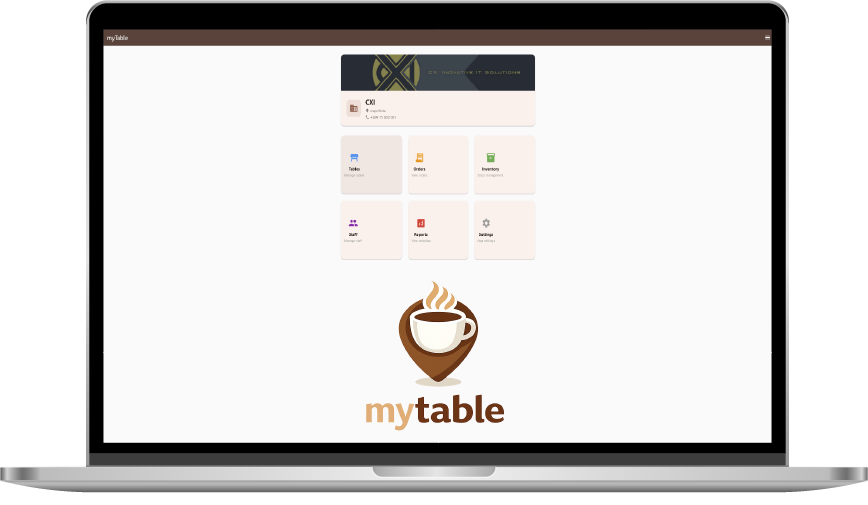 myTable Coffee Shop Management App